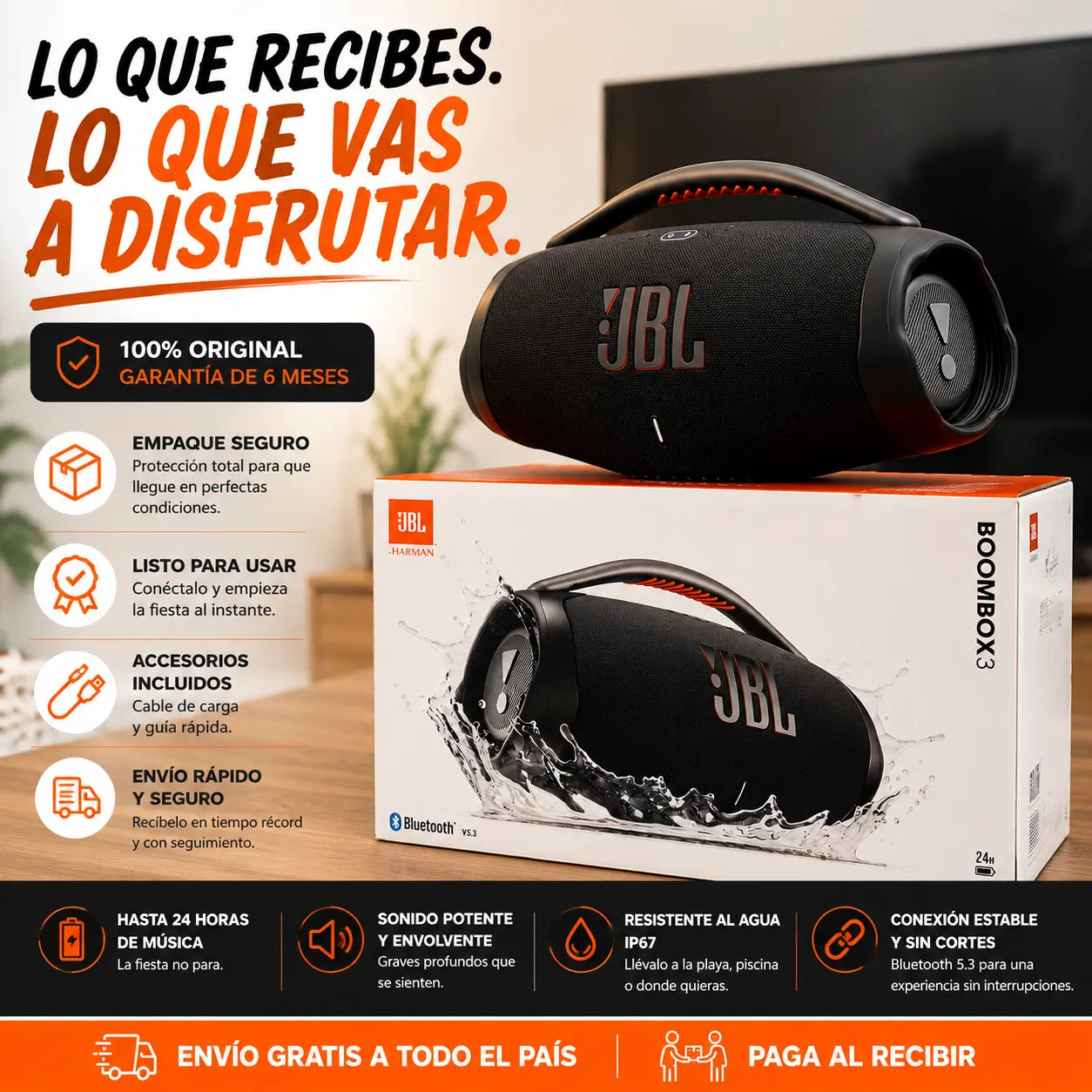 Parlante JBL Boombox 3