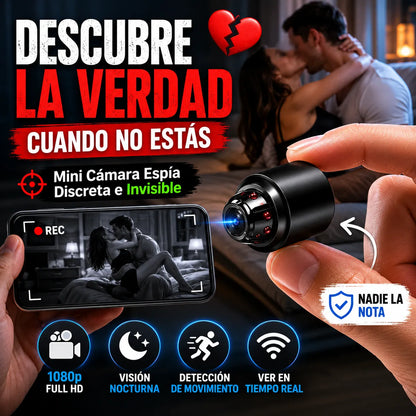 Mini Cámara Espía: Mira lo que pasa cuando no estás 📹👀