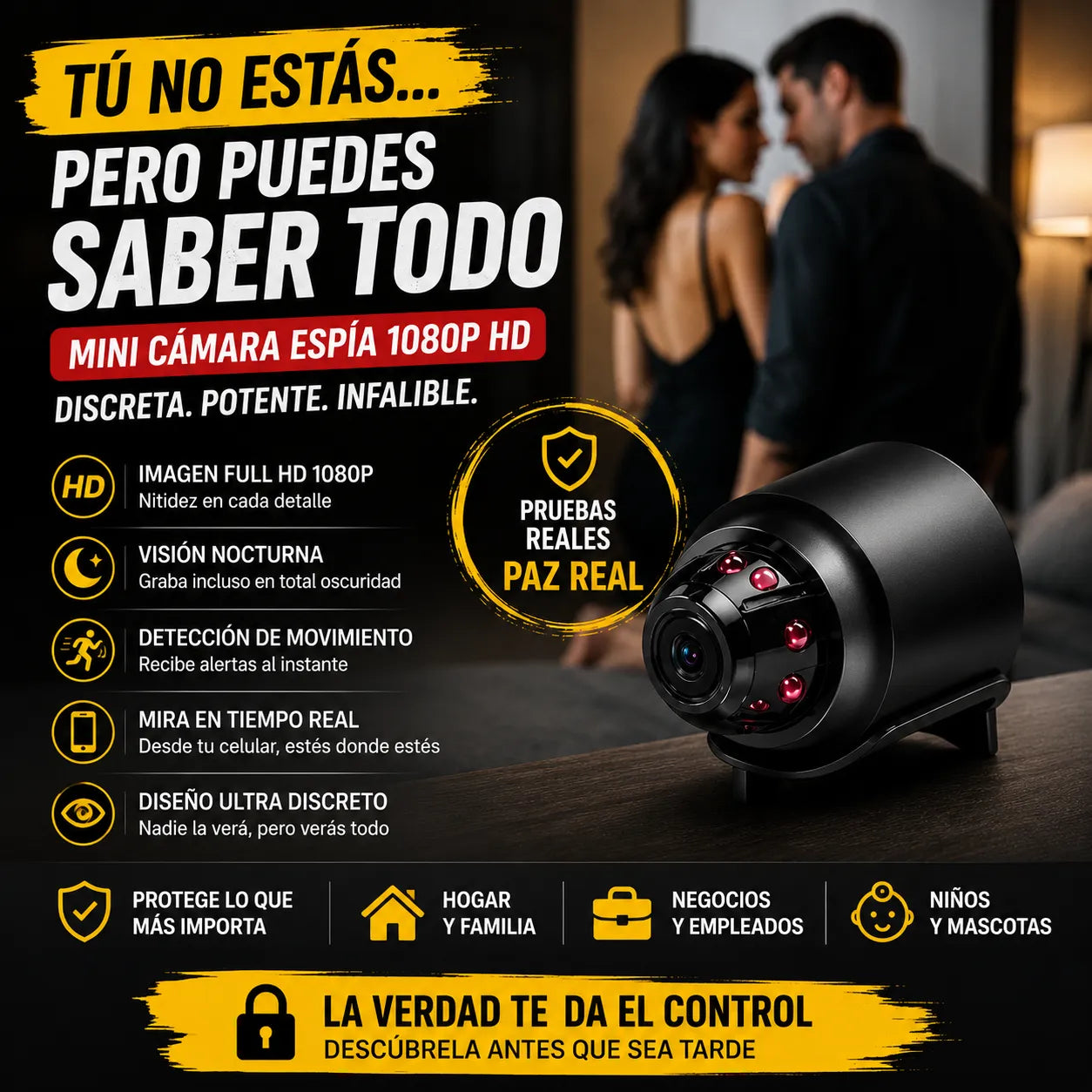 Mini Cámara Espía: Mira lo que pasa cuando no estás 📹👀