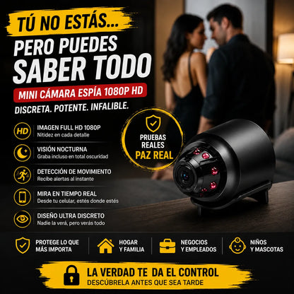 Mini Cámara Espía: Mira lo que pasa cuando no estás 📹👀