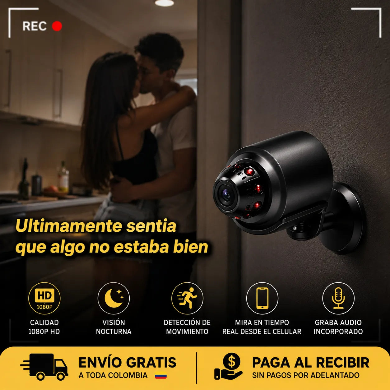 Mini Cámara Espía: Mira lo que pasa cuando no estás 📹👀